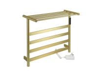 Полотенцесушитель электрический бронза, лесенка c полкой 510*573*220 KRAFTTE